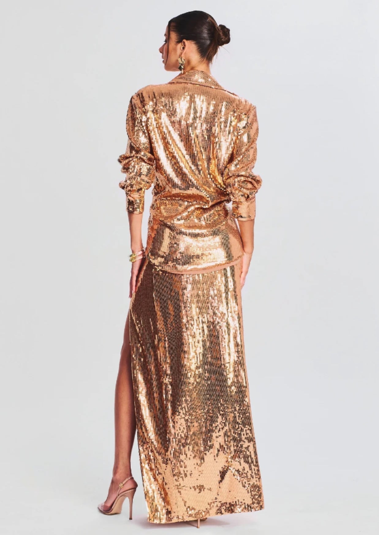 Carlotta Sequin Top Charming + Skirt Set