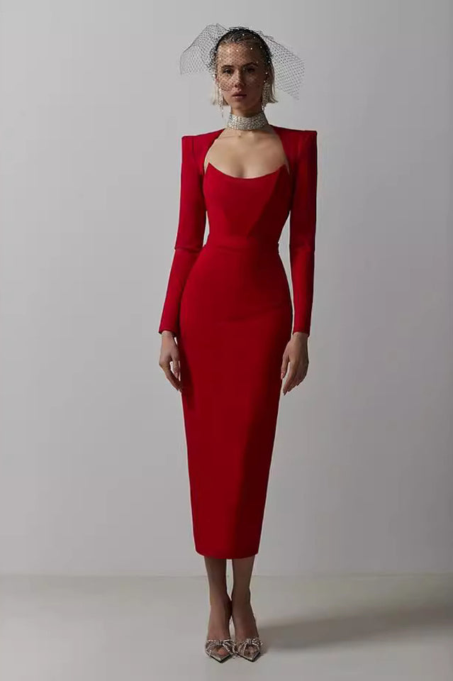 Delilah Bandage Stylish Midi Dress