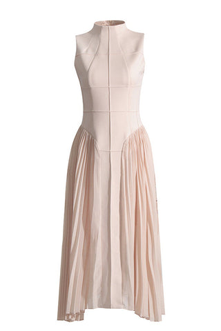 Amira Highend Stylish Sleeveless Pleated Dress