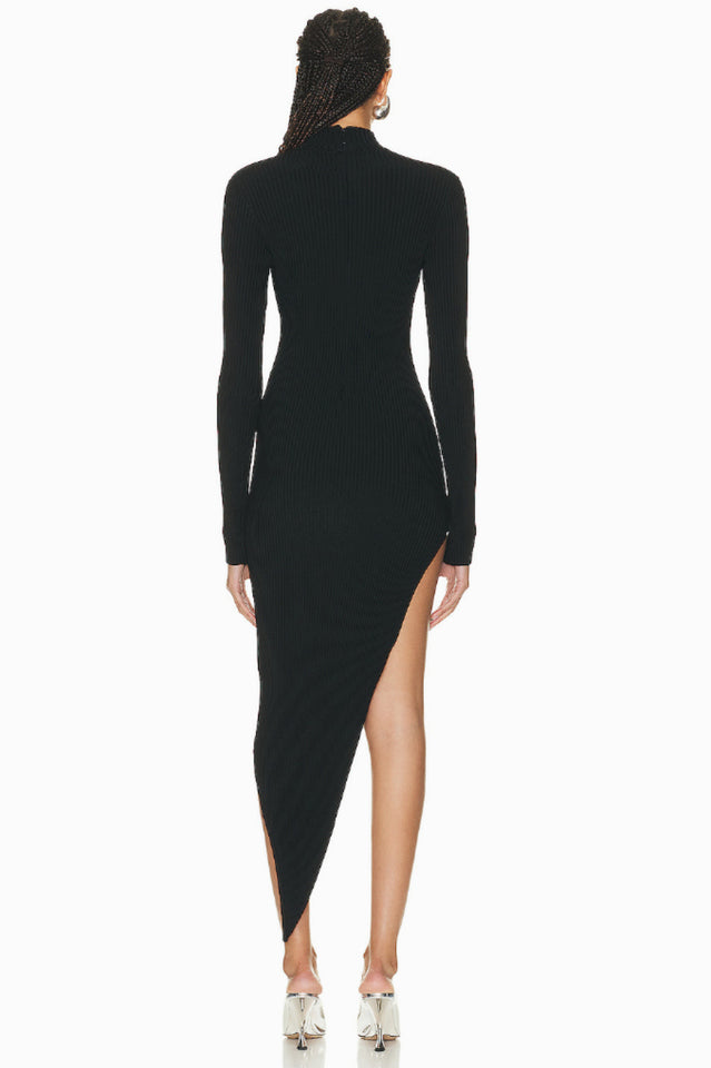 Pamela Asymmetrical Stylish Midi Dress