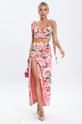 Annabella Floral Stylish Two Piece Set