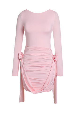 Amelia Blush Stylish Mini Dress