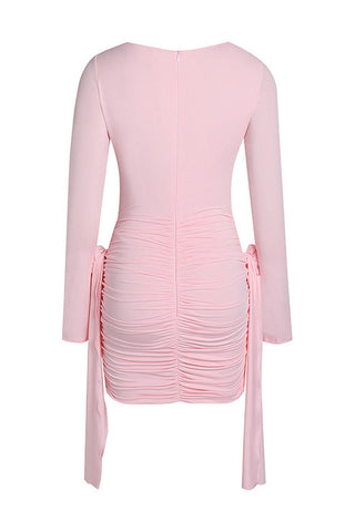 Amelia Blush Stylish Mini Dress