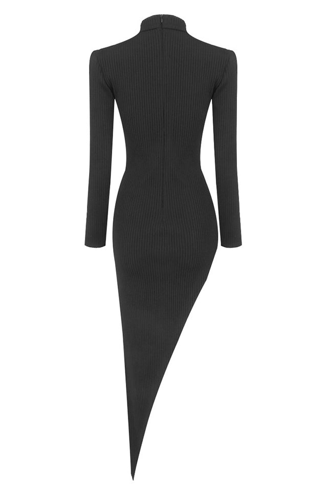 Pamela Asymmetrical Stylish Midi Dress