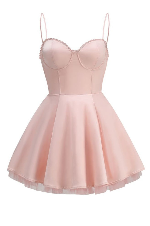 Mademoiselle Ballerina Pink Charming Tulle Mini Dress