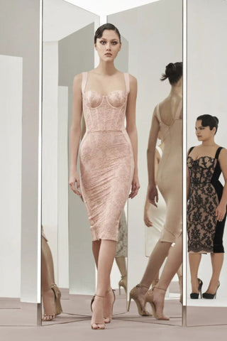Poem Sling Stylish Dress With Lace