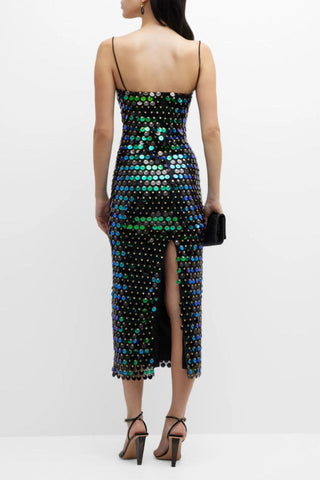 Phoenix Midi Stylish Dress in Sequins