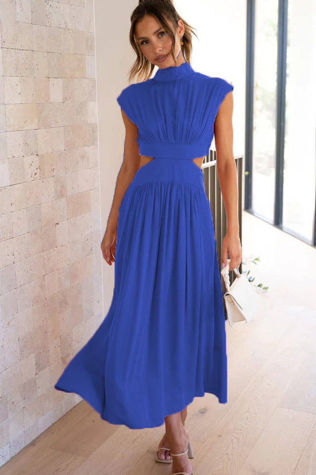 Cutout Waist Stylish Midi Dress