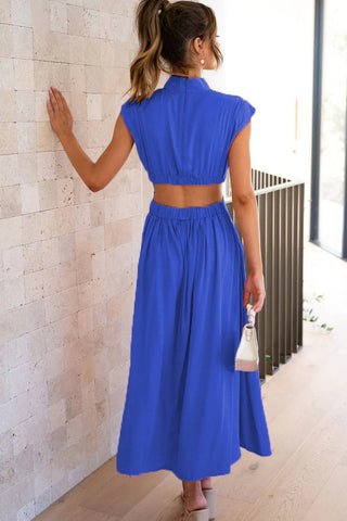 Cutout Waist Stylish Midi Dress