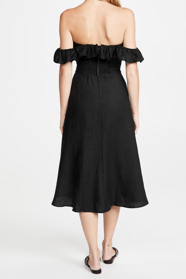 Kacie Ruffles Stylish Midi Dress