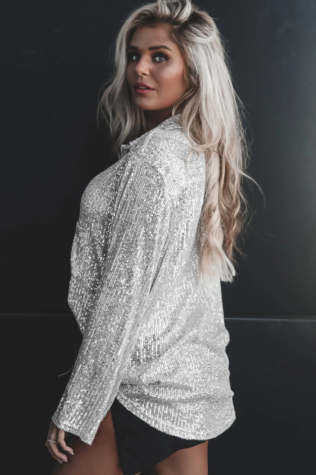 Attention Seeker Stylish Sequin Top