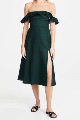 Kacie Ruffles Stylish Midi Dress