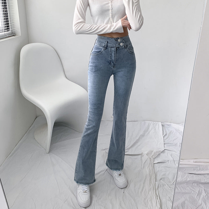 High Waisted Graceful Micro Jeans