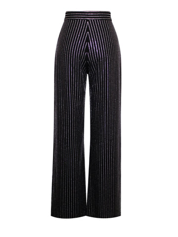 Taelyn Black Stylish Crystal Trousers