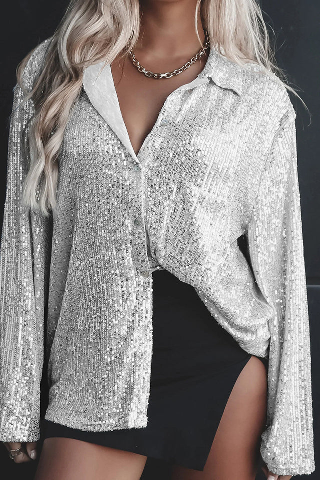 Attention Seeker Stylish Sequin Top