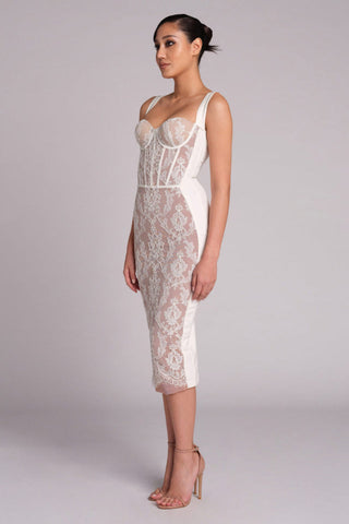 Poem Sling Stylish Dress With Lace