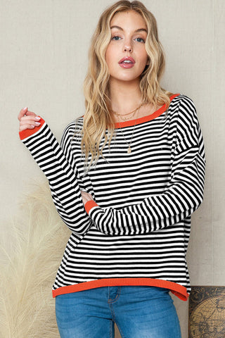 All Around The Charming Way Striped Top