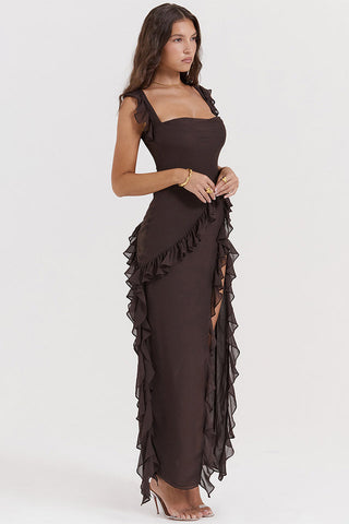 Ariel Cherry Stylish Pleated Maxi Dress