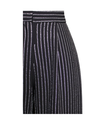 Taelyn Black Stylish Crystal Trousers