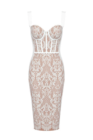 Poem Sling Stylish Dress With Lace