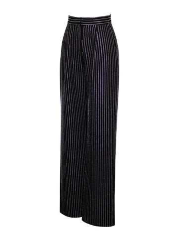 Taelyn Black Stylish Crystal Trousers