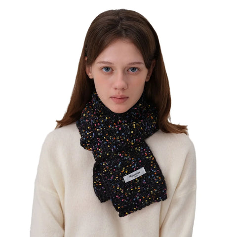 Autumn Winter New Warm Multi-Color Dot Acrylic Cashmere Small Scarf