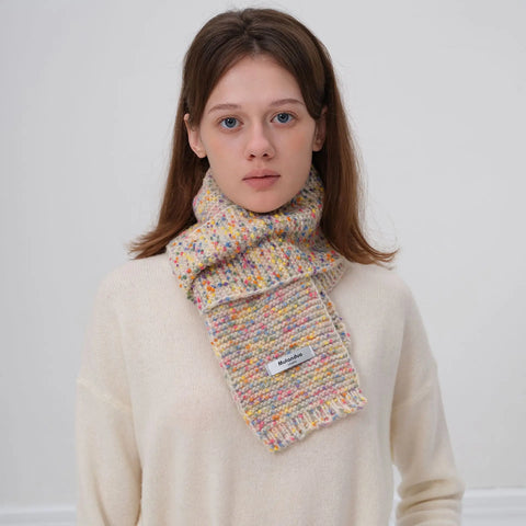 Autumn Winter New Warm Multi-Color Dot Acrylic Cashmere Small Scarf