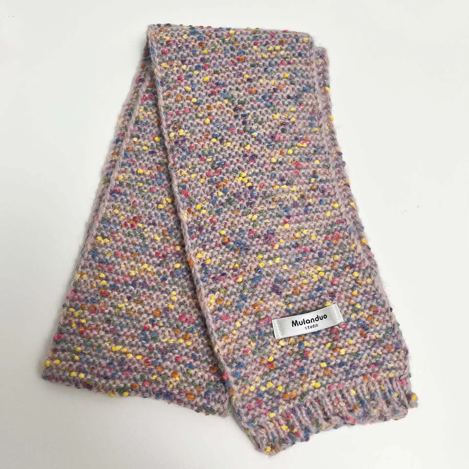 Autumn Winter New Warm Multi-Color Dot Acrylic Cashmere Small Scarf