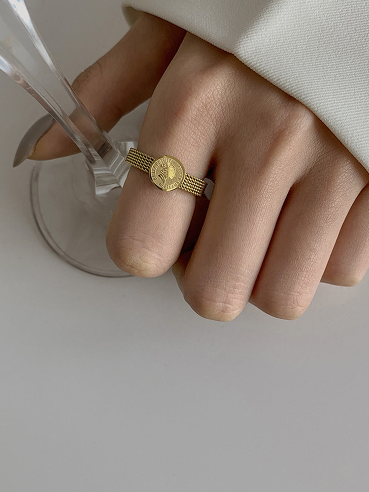 Coin Charming Decor Ring