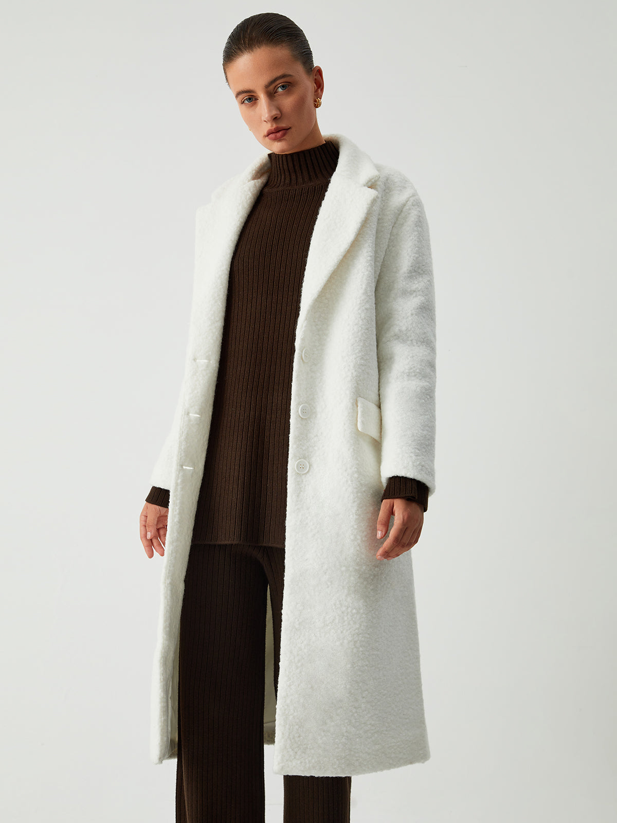 Needed You Graceful Fleece Trench Coat