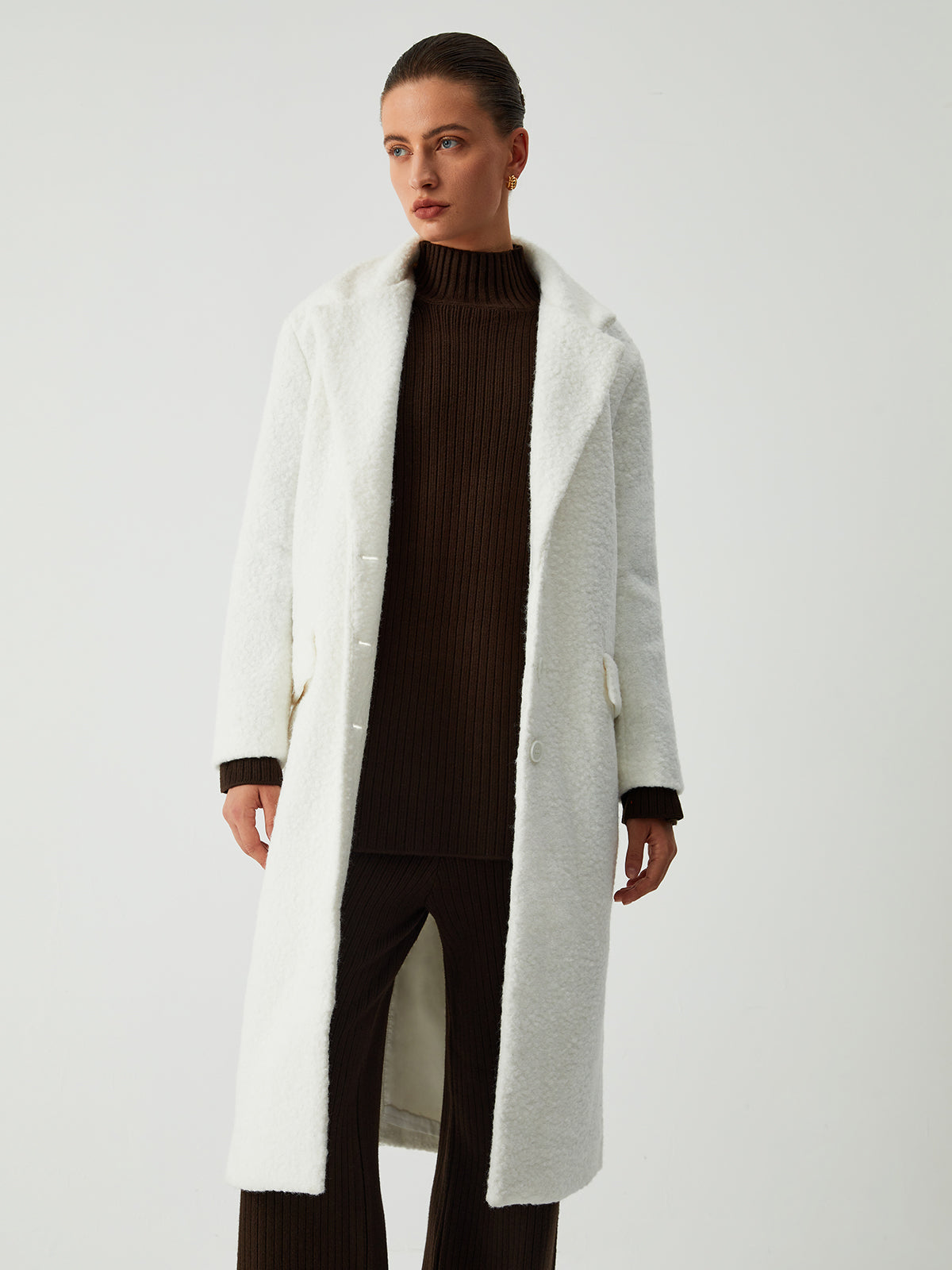 Needed You Graceful Fleece Trench Coat