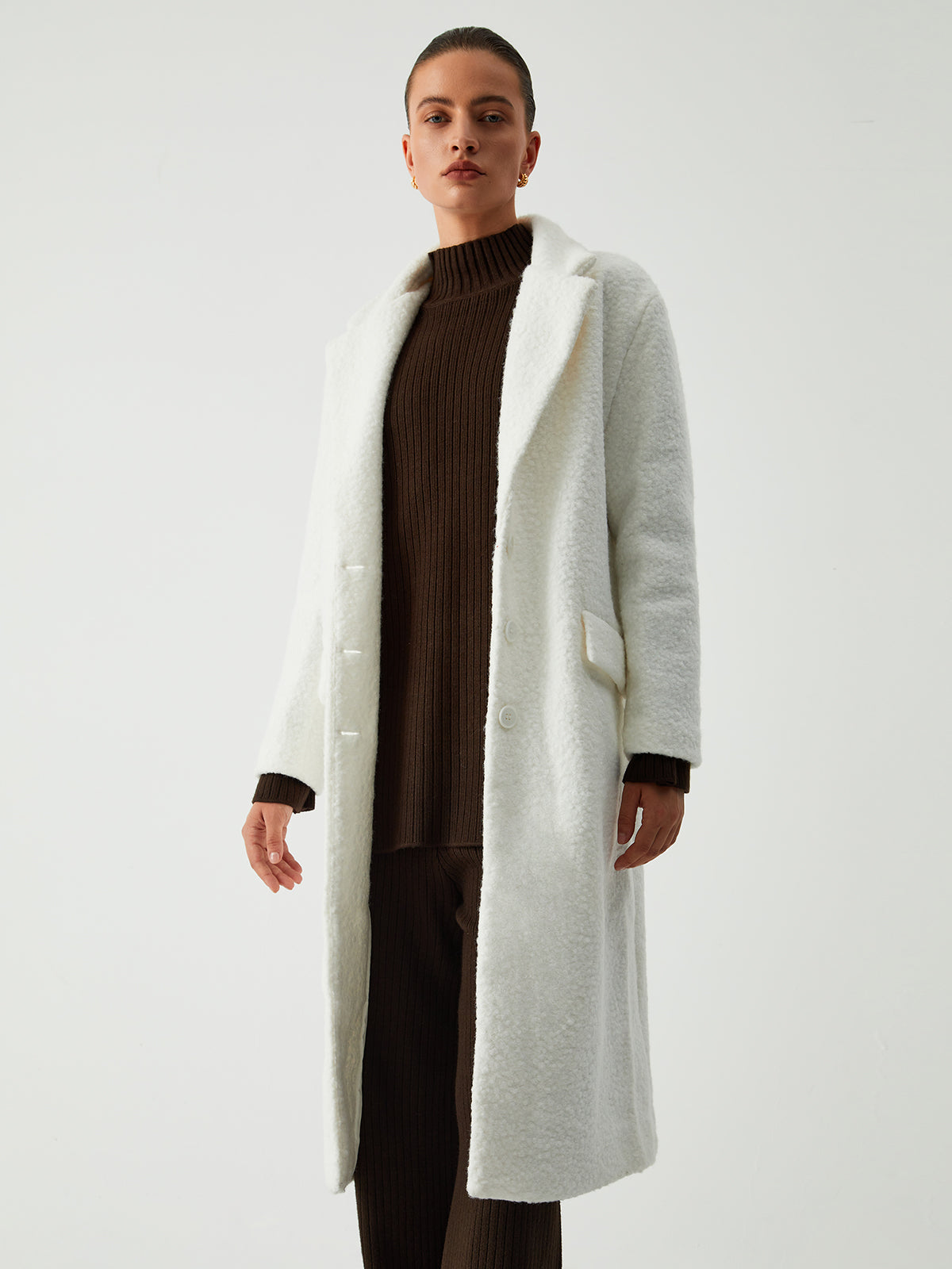 Needed You Graceful Fleece Trench Coat