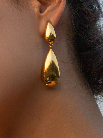 Double Charming Teardrop Earrings