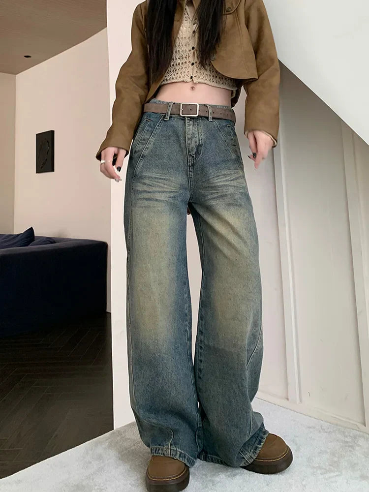 American Vintage Loose Wide-leg Denim Jeans