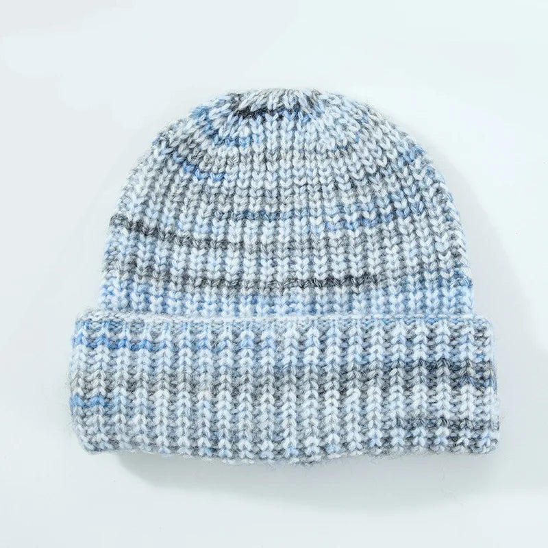 Containing Wool Knitted Cap Female Warm Autumn Winter Hat