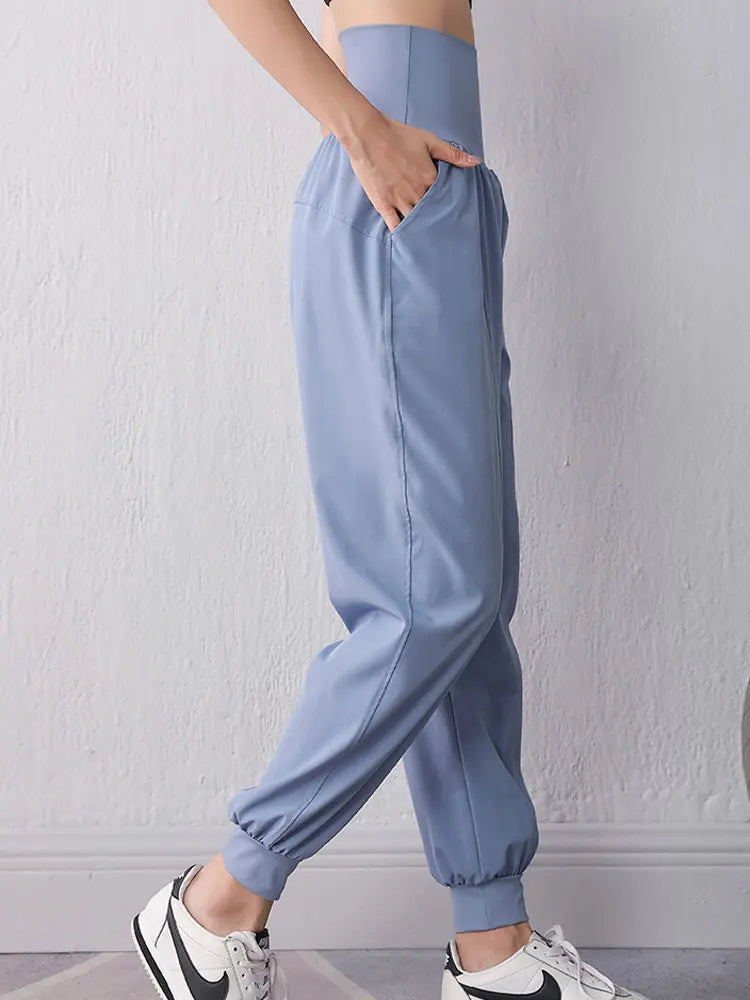 High Waist Tapered Casual Sweatpants