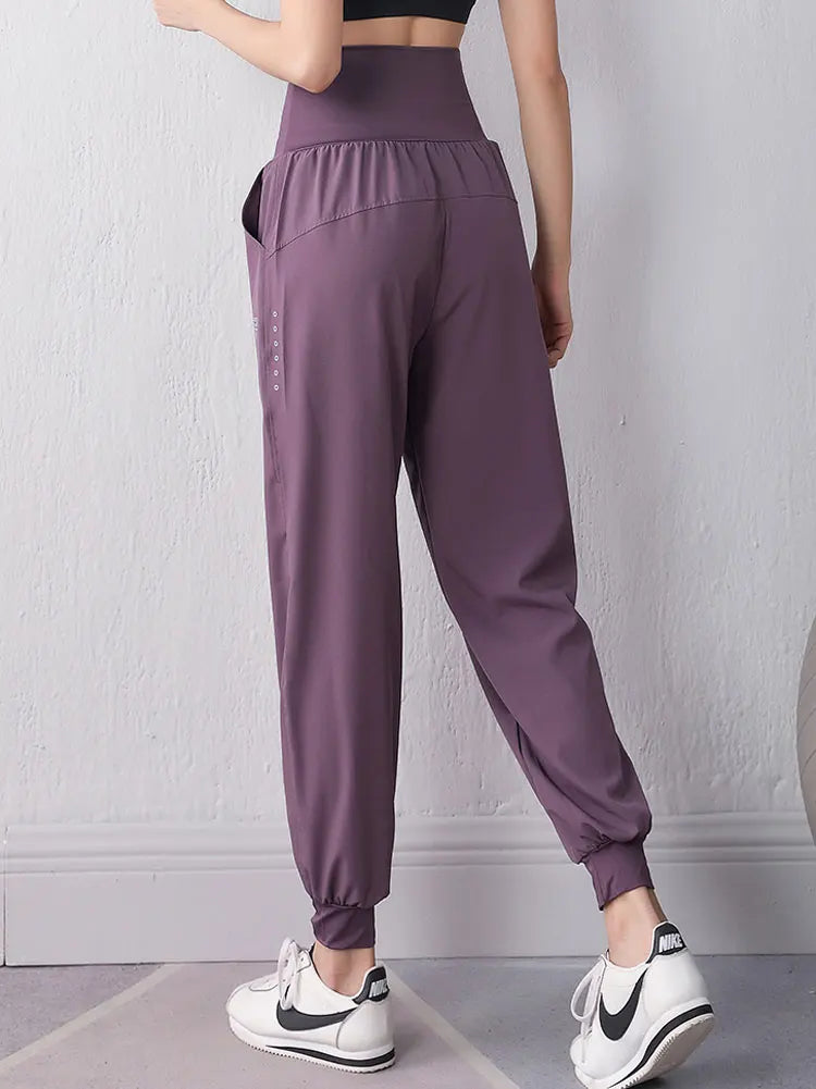 High Waist Tapered Casual Sweatpants