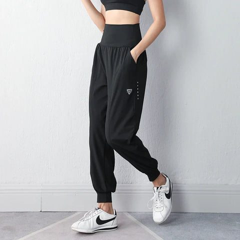 High Waist Tapered Casual Sweatpants