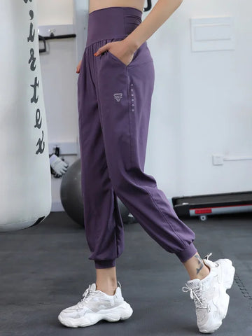 High Waist Tapered Casual Sweatpants