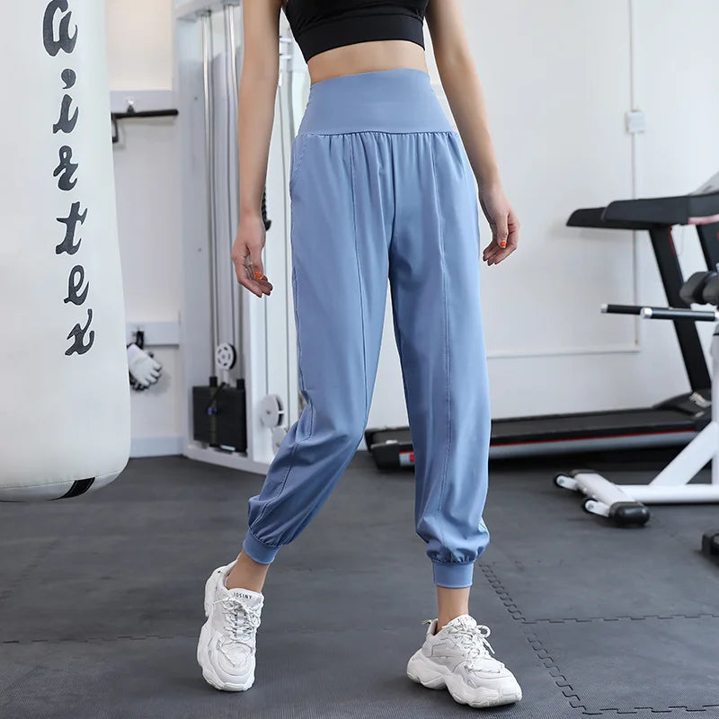 High Waist Tapered Casual Sweatpants