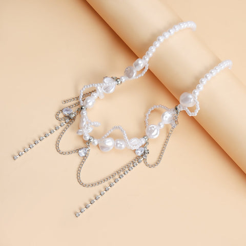 Sweet Irregular Faux Pearl Necklace