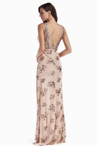 Backless Maxi Stylish Sequin Dress