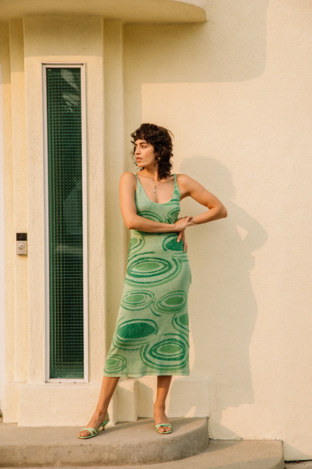 Hockney Elegant Midi Dress