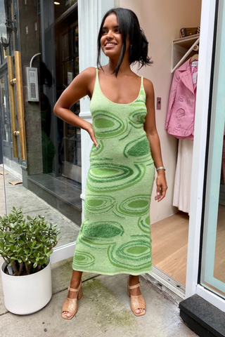 Hockney Elegant Midi Dress