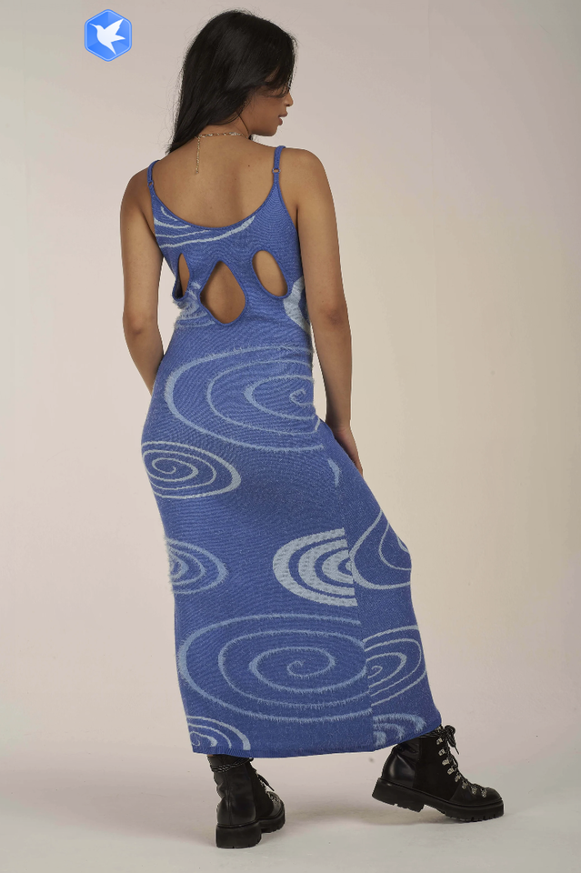 Hockney Elegant Midi Dress