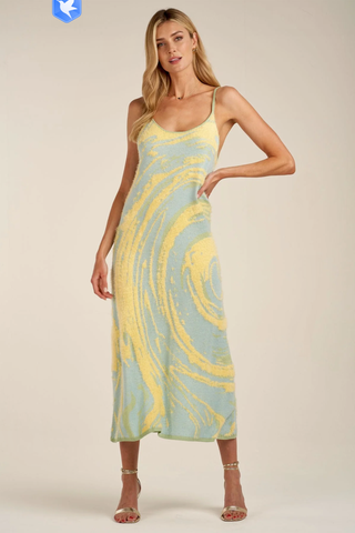 Hockney Elegant Midi Dress