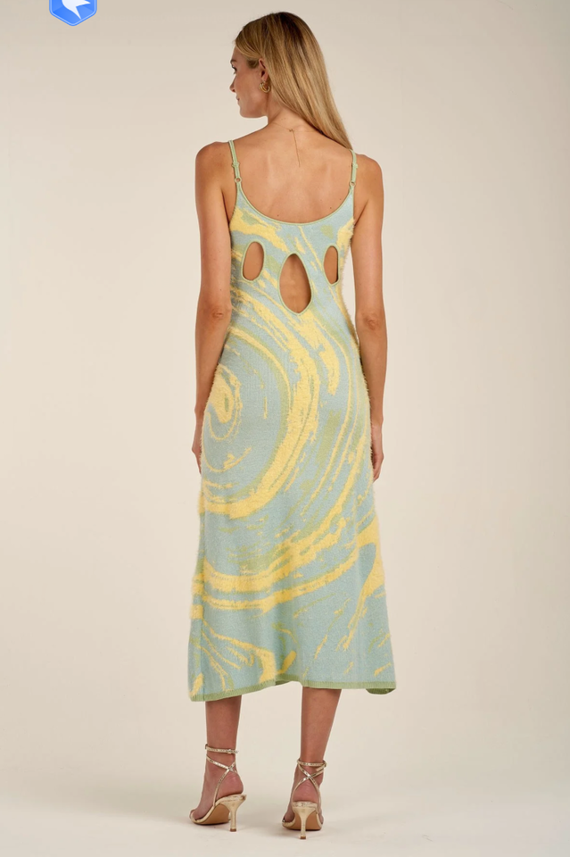 Hockney Elegant Midi Dress