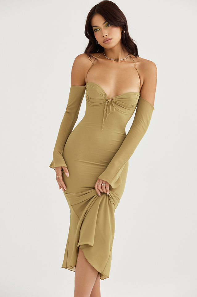 Naomi Halter Stylish Midi Dress