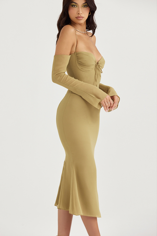 Naomi Halter Stylish Midi Dress