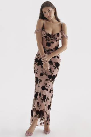 Pink Rose Dessert Top Graceful + Craft Skirt Set